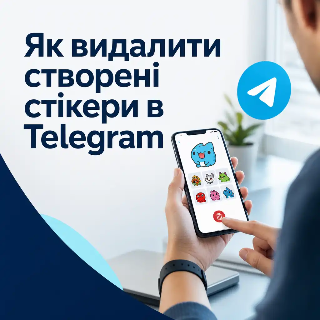 Як видалити створені стікери в Telegram