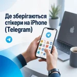 Де зберігаються стікери на iPhone (Telegram)
