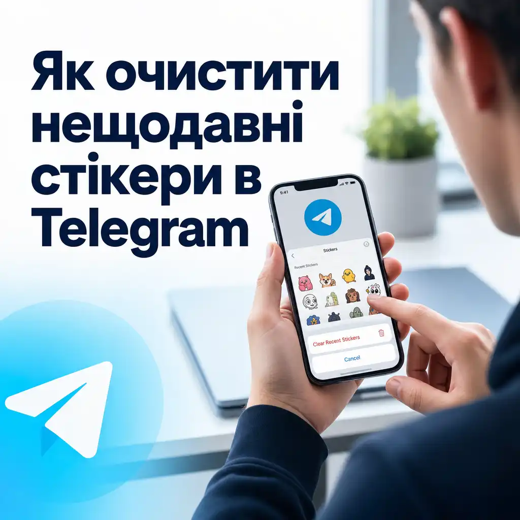Як очистити нещодавні стікери в Telegram