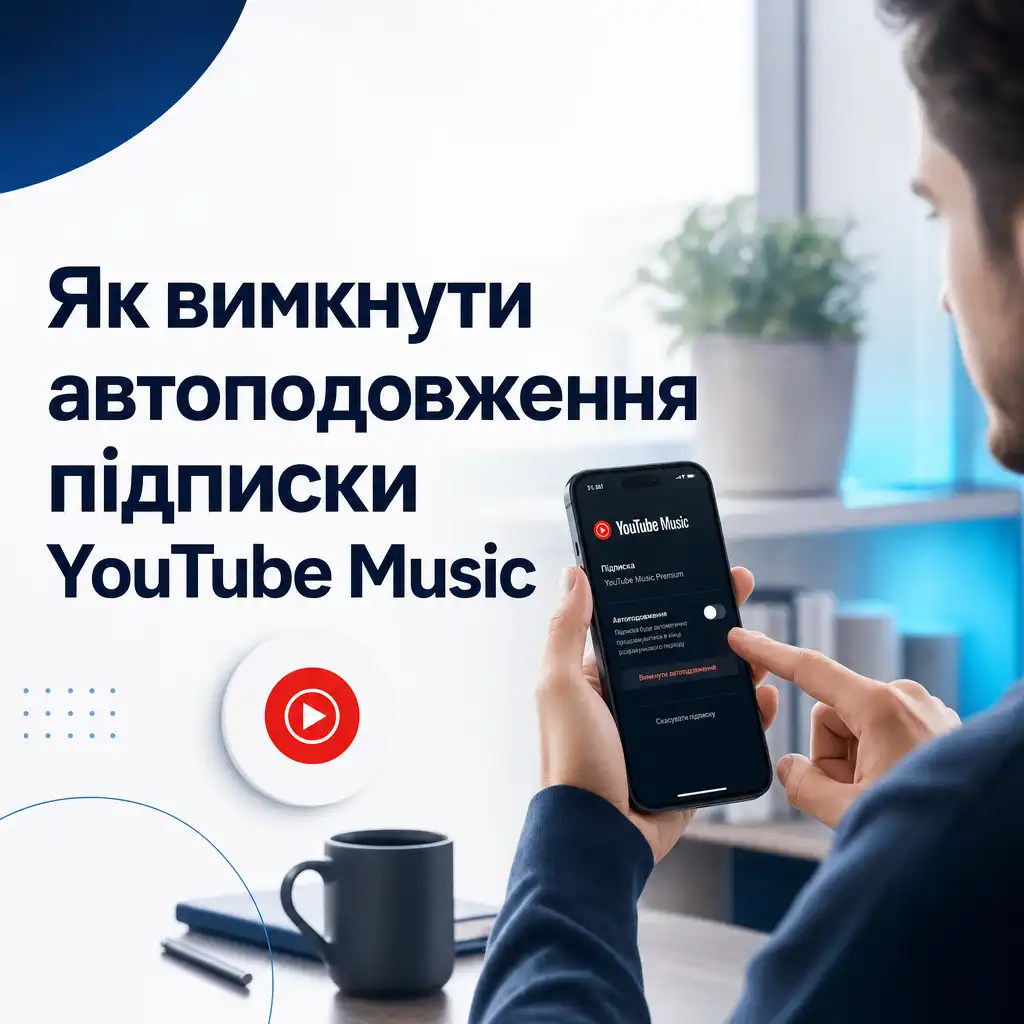 Як вимкнути автоподовження підписки YouTube Music