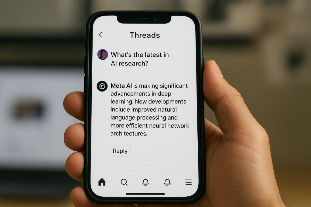 Threads тестує інтеграцію штучного інтелекту Meta, що нагадує Grok