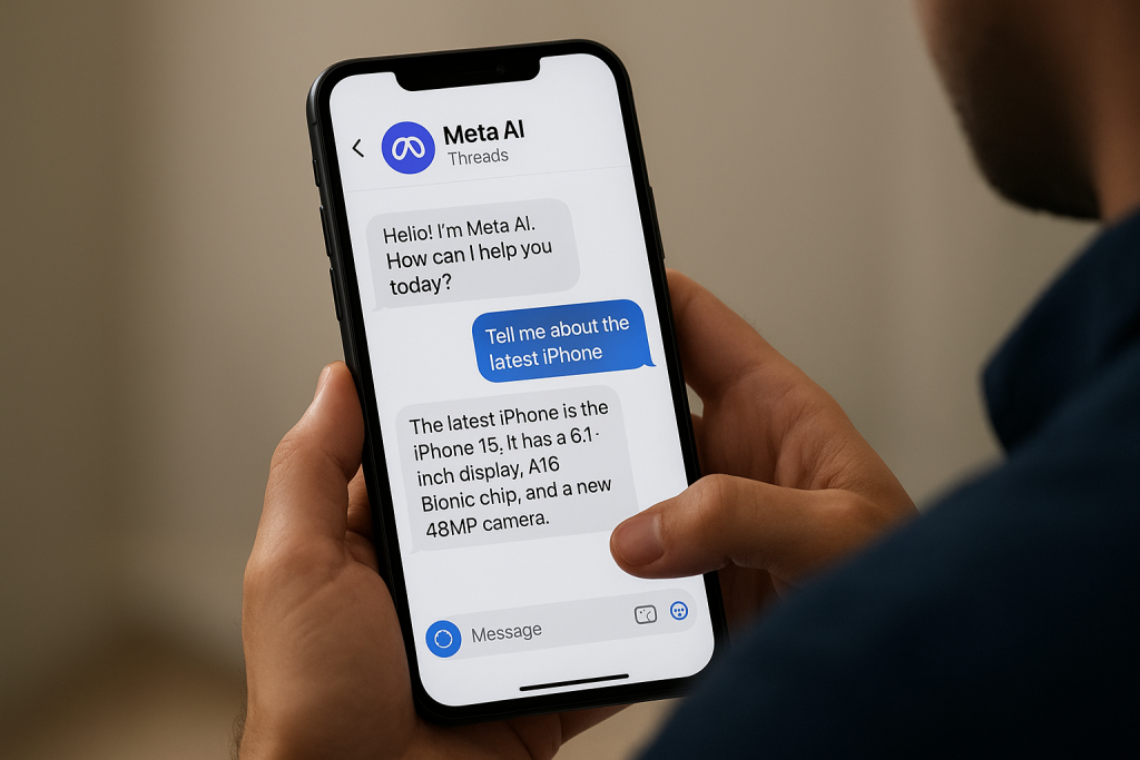 Користувачі Threads можуть спілкуватися з Meta AI у приватних повідомленнях