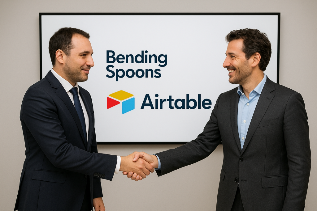 Bending Spoons придбала платформу автоматизації Airtable за 1,28 млрд доларів