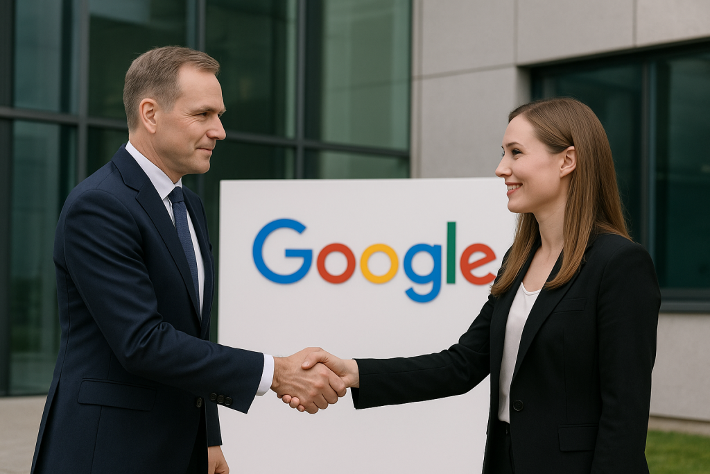 Google інвестує 13 мільярдів євро в цифрову інфраструктуру Фінляндії