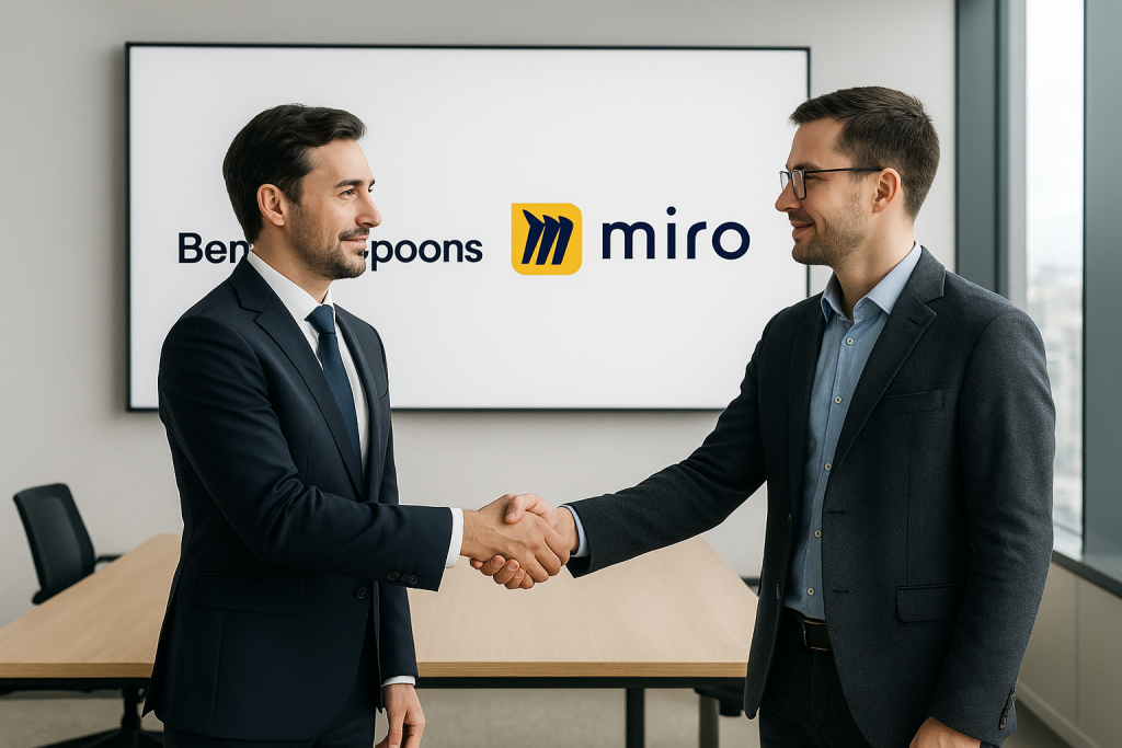 Bending Spoons придбала платформу для співпраці Miro за 1,35 мільярда доларів